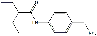 N-[4-(aminomethyl)phenyl]-2-ethylbutanamide Struktur