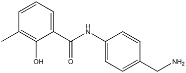 N-[4-(aminomethyl)phenyl]-2-hydroxy-3-methylbenzamide 结构式