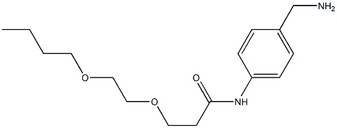 N-[4-(aminomethyl)phenyl]-3-(2-butoxyethoxy)propanamide Struktur