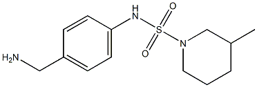 N-[4-(aminomethyl)phenyl]-3-methylpiperidine-1-sulfonamide Struktur