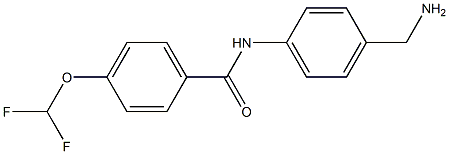 N-[4-(aminomethyl)phenyl]-4-(difluoromethoxy)benzamide Structure