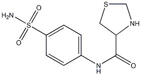 N-[4-(aminosulfonyl)phenyl]-1,3-thiazolidine-4-carboxamide Struktur