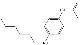 N-[4-(hexylamino)phenyl]acetamide Struktur