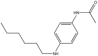 N-[4-(hexylamino)phenyl]acetamide 结构式