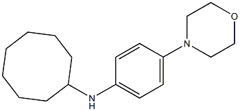 N-[4-(morpholin-4-yl)phenyl]cyclooctanamine 结构式