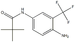 N-[4-amino-3-(trifluoromethyl)phenyl]-2,2-dimethylpropanamide,,结构式