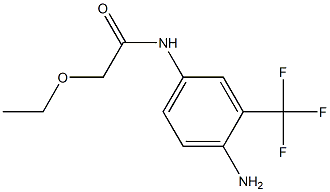 N-[4-amino-3-(trifluoromethyl)phenyl]-2-ethoxyacetamide 化学構造式