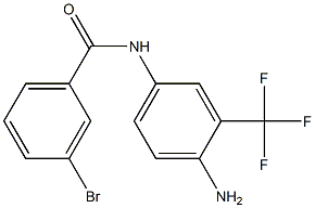 N-[4-amino-3-(trifluoromethyl)phenyl]-3-bromobenzamide Struktur
