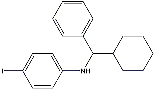 N-[cyclohexyl(phenyl)methyl]-4-iodoaniline Structure