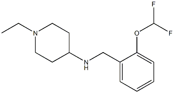 N-{[2-(difluoromethoxy)phenyl]methyl}-1-ethylpiperidin-4-amine Structure