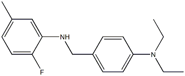 N-{[4-(diethylamino)phenyl]methyl}-2-fluoro-5-methylaniline Structure