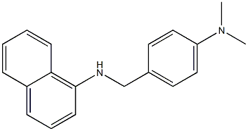 N-{[4-(dimethylamino)phenyl]methyl}naphthalen-1-amine Struktur