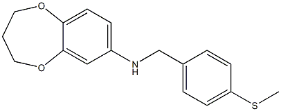 N-{[4-(methylsulfanyl)phenyl]methyl}-3,4-dihydro-2H-1,5-benzodioxepin-7-amine