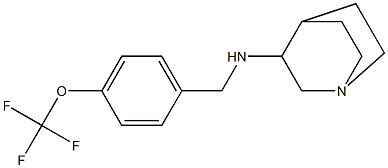 N-{[4-(trifluoromethoxy)phenyl]methyl}-1-azabicyclo[2.2.2]octan-3-amine Structure