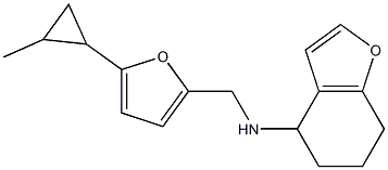 N-{[5-(2-methylcyclopropyl)furan-2-yl]methyl}-4,5,6,7-tetrahydro-1-benzofuran-4-amine Structure