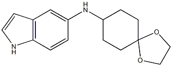 N-{1,4-dioxaspiro[4.5]decan-8-yl}-1H-indol-5-amine Struktur