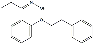 N-{1-[2-(2-phenylethoxy)phenyl]propylidene}hydroxylamine 化学構造式