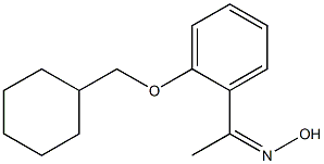 N-{1-[2-(cyclohexylmethoxy)phenyl]ethylidene}hydroxylamine Struktur