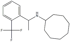 N-{1-[2-(trifluoromethyl)phenyl]ethyl}cyclooctanamine Struktur