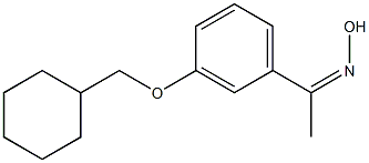 N-{1-[3-(cyclohexylmethoxy)phenyl]ethylidene}hydroxylamine 化学構造式