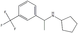 N-{1-[3-(trifluoromethyl)phenyl]ethyl}cyclopentanamine Struktur