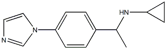 N-{1-[4-(1H-imidazol-1-yl)phenyl]ethyl}cyclopropanamine 化学構造式