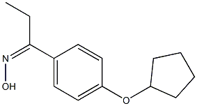 N-{1-[4-(cyclopentyloxy)phenyl]propylidene}hydroxylamine Structure