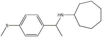 N-{1-[4-(methylsulfanyl)phenyl]ethyl}cycloheptanamine Structure