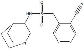 N-{1-azabicyclo[2.2.2]octan-3-yl}-1-(2-cyanophenyl)methanesulfonamide Structure