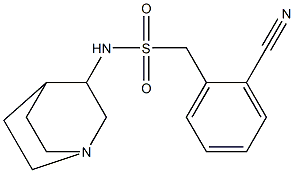 N-{1-azabicyclo[2.2.2]octan-3-yl}-1-(2-cyanophenyl)methanesulfonamide Struktur