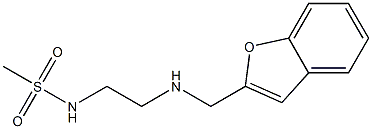 N-{2-[(1-benzofuran-2-ylmethyl)amino]ethyl}methanesulfonamide Structure