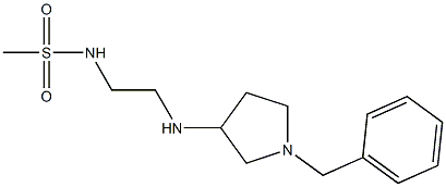 N-{2-[(1-benzylpyrrolidin-3-yl)amino]ethyl}methanesulfonamide 化学構造式