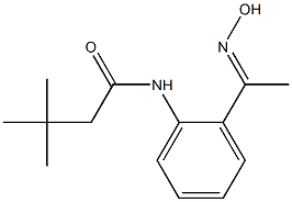 N-{2-[(1E)-N-hydroxyethanimidoyl]phenyl}-3,3-dimethylbutanamide Structure