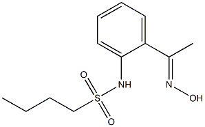 N-{2-[(1E)-N-hydroxyethanimidoyl]phenyl}butane-1-sulfonamide Structure