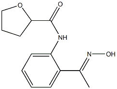 N-{2-[(1E)-N-hydroxyethanimidoyl]phenyl}tetrahydrofuran-2-carboxamide Structure