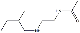 N-{2-[(2-methylbutyl)amino]ethyl}acetamide Structure