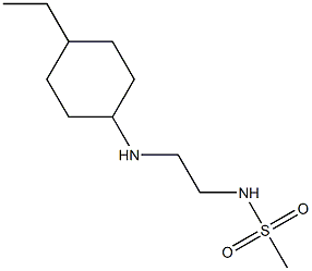 N-{2-[(4-ethylcyclohexyl)amino]ethyl}methanesulfonamide Struktur