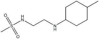 N-{2-[(4-methylcyclohexyl)amino]ethyl}methanesulfonamide Structure