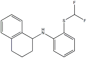 N-{2-[(difluoromethyl)sulfanyl]phenyl}-1,2,3,4-tetrahydronaphthalen-1-amine Structure