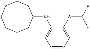 N-{2-[(difluoromethyl)sulfanyl]phenyl}cyclooctanamine