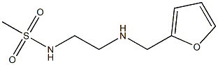 N-{2-[(furan-2-ylmethyl)amino]ethyl}methanesulfonamide Structure