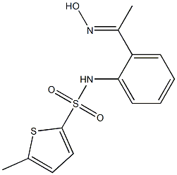 N-{2-[1-(hydroxyimino)ethyl]phenyl}-5-methylthiophene-2-sulfonamide Structure
