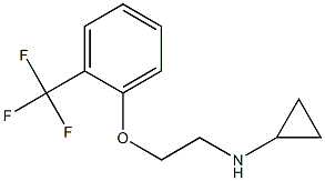 N-{2-[2-(trifluoromethyl)phenoxy]ethyl}cyclopropanamine,,结构式