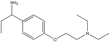 N-{2-[4-(1-aminopropyl)phenoxy]ethyl}-N,N-diethylamine 结构式