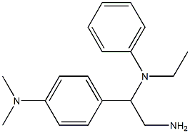 N-{2-amino-1-[4-(dimethylamino)phenyl]ethyl}-N-ethyl-N-phenylamine Structure