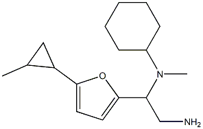 N-{2-amino-1-[5-(2-methylcyclopropyl)-2-furyl]ethyl}-N-cyclohexyl-N-methylamine Structure