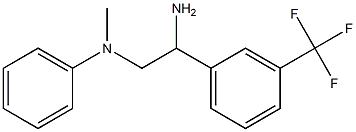 N-{2-amino-2-[3-(trifluoromethyl)phenyl]ethyl}-N-methylaniline Struktur