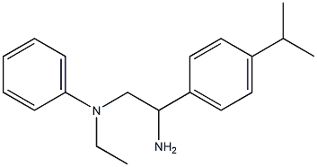 N-{2-amino-2-[4-(propan-2-yl)phenyl]ethyl}-N-ethylaniline Structure