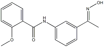 N-{3-[(1E)-N-hydroxyethanimidoyl]phenyl}-2-methoxybenzamide Structure