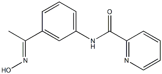 N-{3-[(1E)-N-hydroxyethanimidoyl]phenyl}pyridine-2-carboxamide Struktur